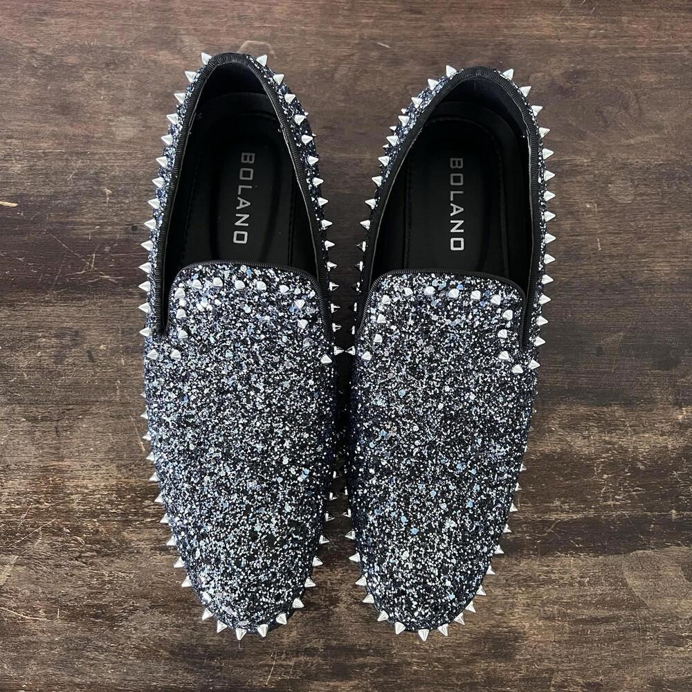 Bolano Men’s Dress Shoes Spikes/Sequins Sz 7.5 - Picture 2 of 3